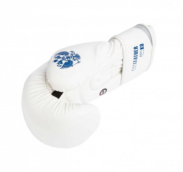 Перчатки боксерские Clinch Olimp бело-синие фото 5