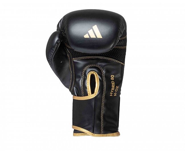 Перчатки боксерские Hybrid 80 черно-золотые фото 5