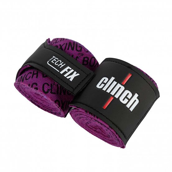 Бинты эластичные Clinch Boxing Crepe Bandage Tech Fix фиолетовые фото 4