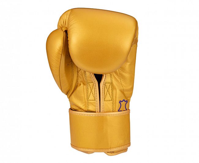 Перчатки боксерские Clinch Undefeated золотые фото 18