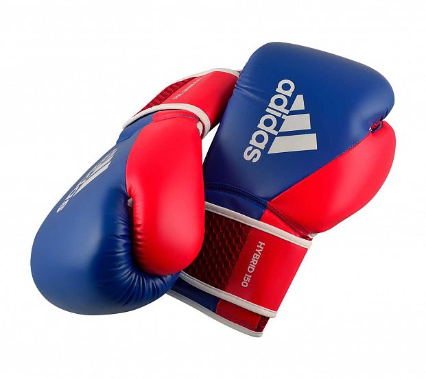 Перчатки боксерские Hybrid 150 сине-красные фото 7