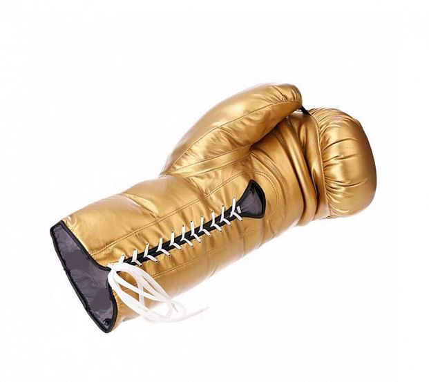 Сувенирная боксерская перчатка Jumbo Boxing Glove Promotion Left Hand золотистые фото 3