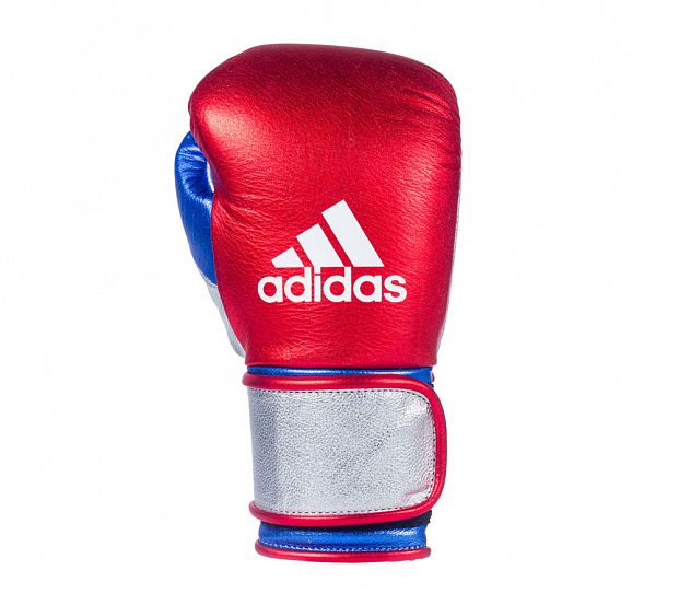 Перчатки боксерские Sparring Gloves With Foam Japanese Style красно-серебристо-синие фото 2