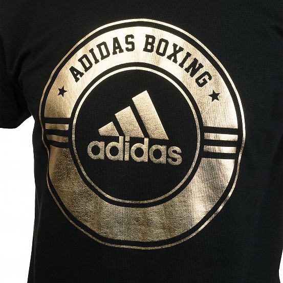 Футболка Combat Sport T-Shirt Boxing черно-золотая фото 3