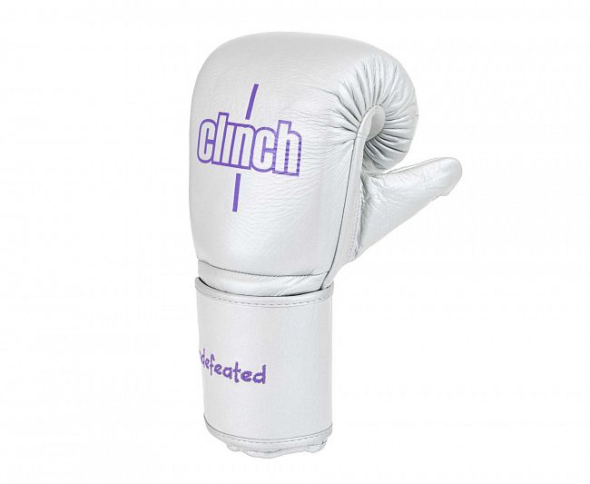 Перчатки снарядные Clinch Bag Mitts Undefeated Russian Team серебристые фото 2