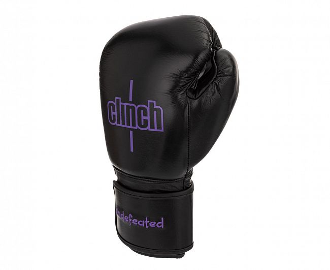 Перчатки боксерские Clinch Undefeated черные фото 10
