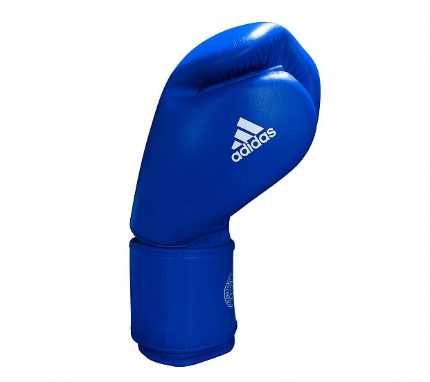 Перчатки боксерские Muay Thai Gloves 300 сине-белые фото 10