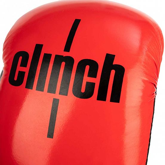 Перчатки боксерские Clinch Aero красно-черные фото 7