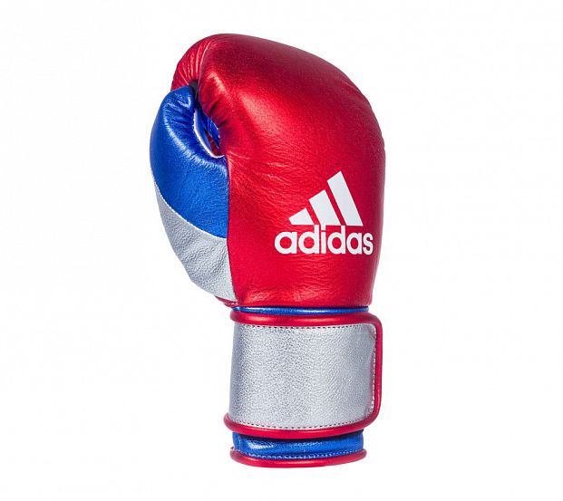Перчатки боксерские Sparring Gloves With Foam Japanese Style красно-серебристо-синие фото 3