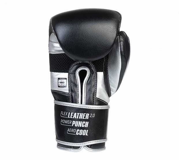 Перчатки боксерские Clinch Punch 2.0 черно-серебристые фото 4