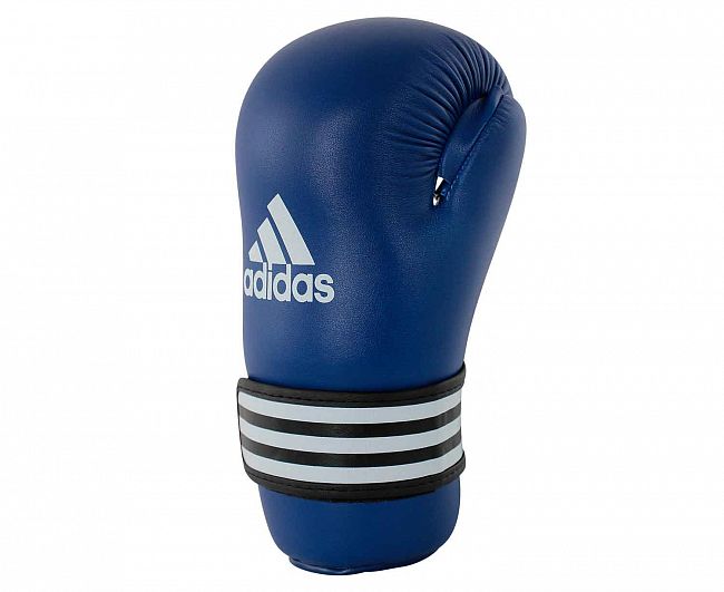 Перчатки полуконтакт WAKO Kickboxing Semi Contact Gloves синие фото 3