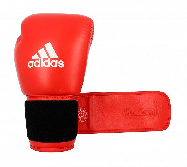 Перчатки боксерские Muay Thai Gloves 200 красно-белые фото 11