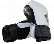 Перчатки боксерские Hybrid 200 бело-черные