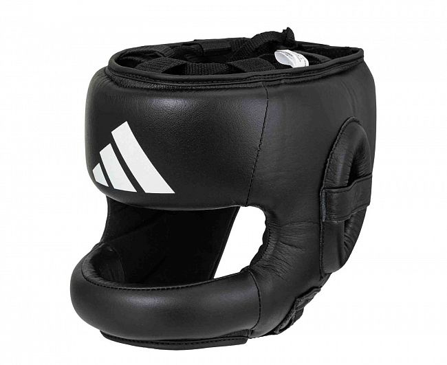 Шлем боксерский с бампером Pro Full Protection Boxing Headgear черный фото 3