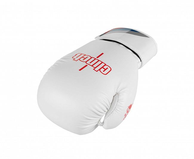 Перчатки боксерские Clinch Olimp 2.0 бело-красные фото 6